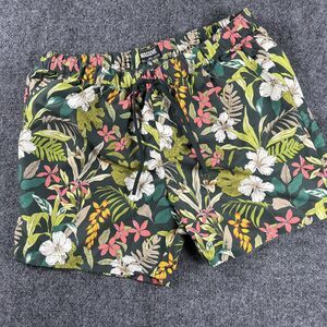 MASSIVE Shorts Men Sz Large Multicolor Hawaiian Tropical Drawings Swimsuit